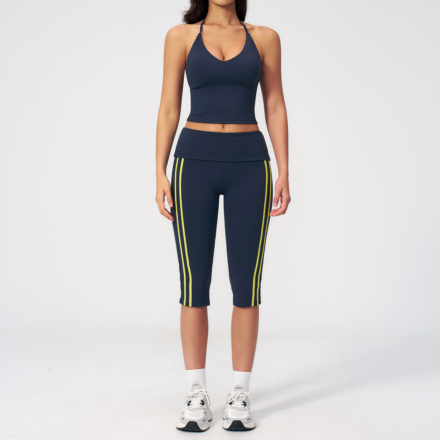 Yoga Suit 2PCS Women Sports Br - Compression Shorts Athletes 评论和价格