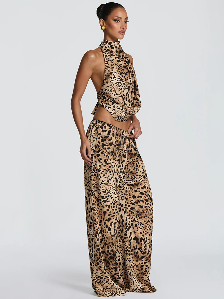 Sisterlinda Leopard Print 2 Pi - Suspender Tank Top 评论和价格